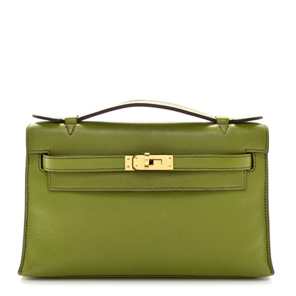 Hermes Swift Kelly Pochette Clutch Vert Anis 1 of 13