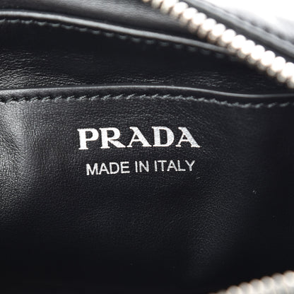 Prada Soft Calfskin Diagramme Crossbody Bag Black 6 of 8