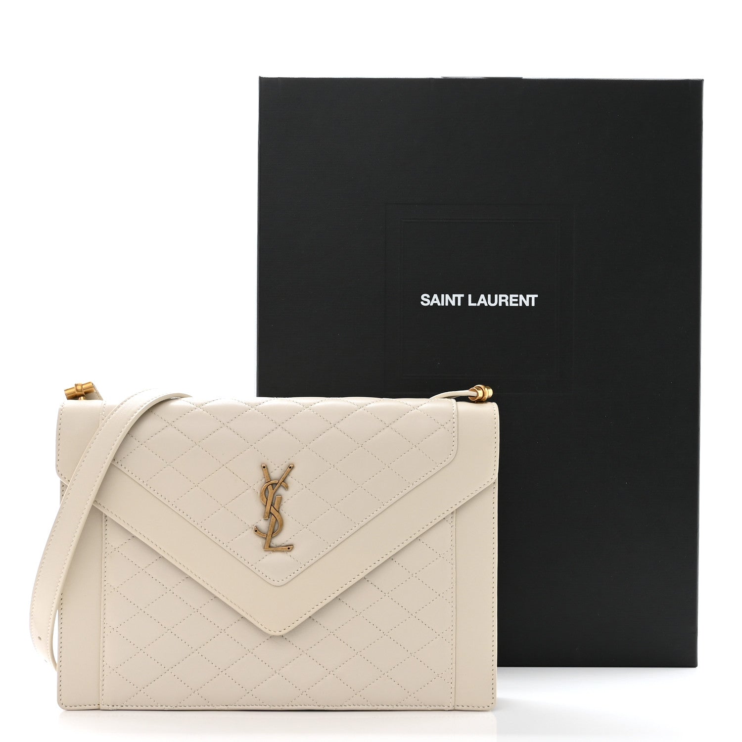 Saint Laurent Lambskin Quilted Mini Gaby Satchel Crema Soft 11 of 11