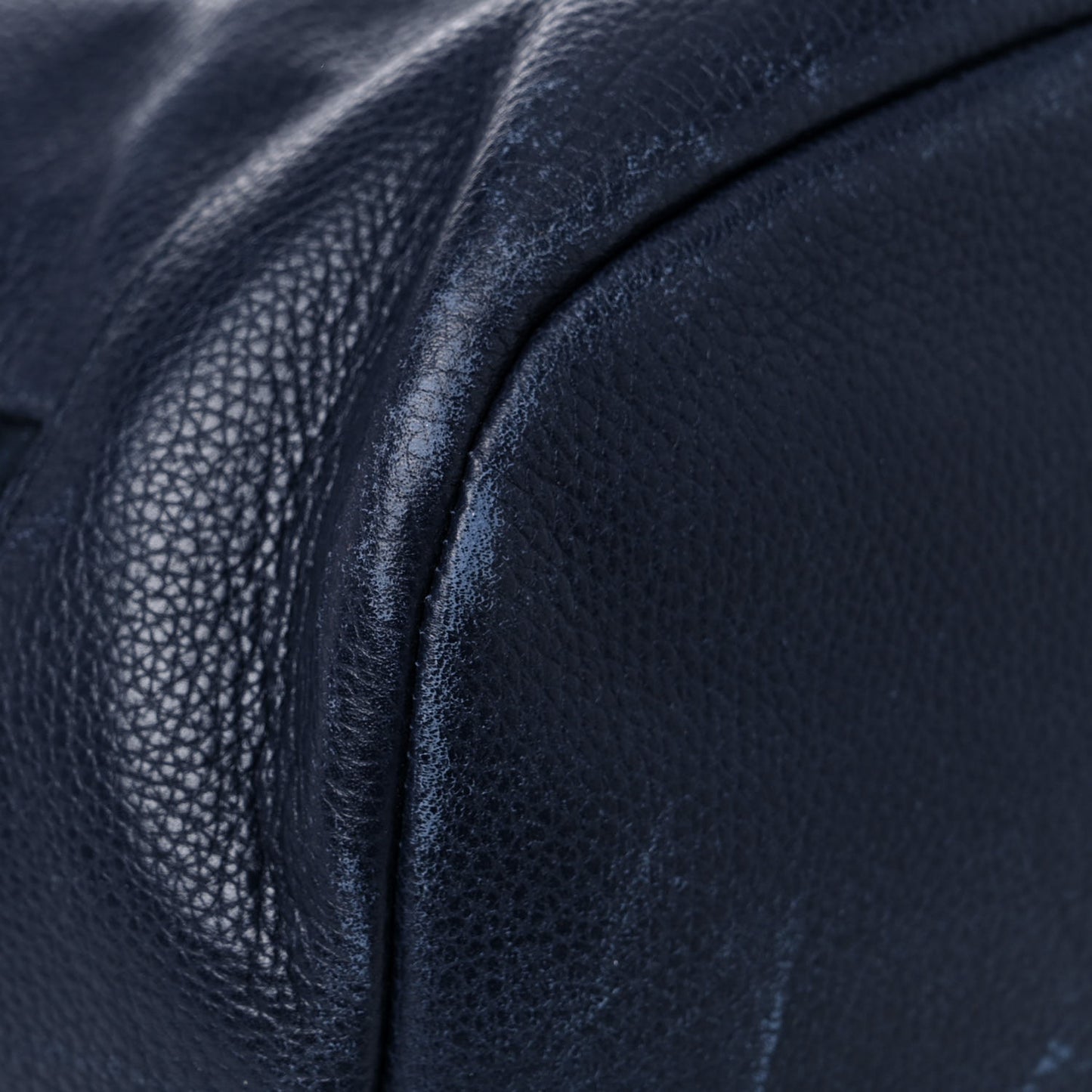 Grain Calfskin Canvas Mega Check Drifton Backpack Blue