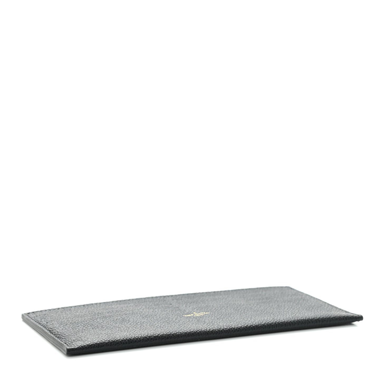 Calfskin Felicie Chain Wallet Card Holder Insert Black