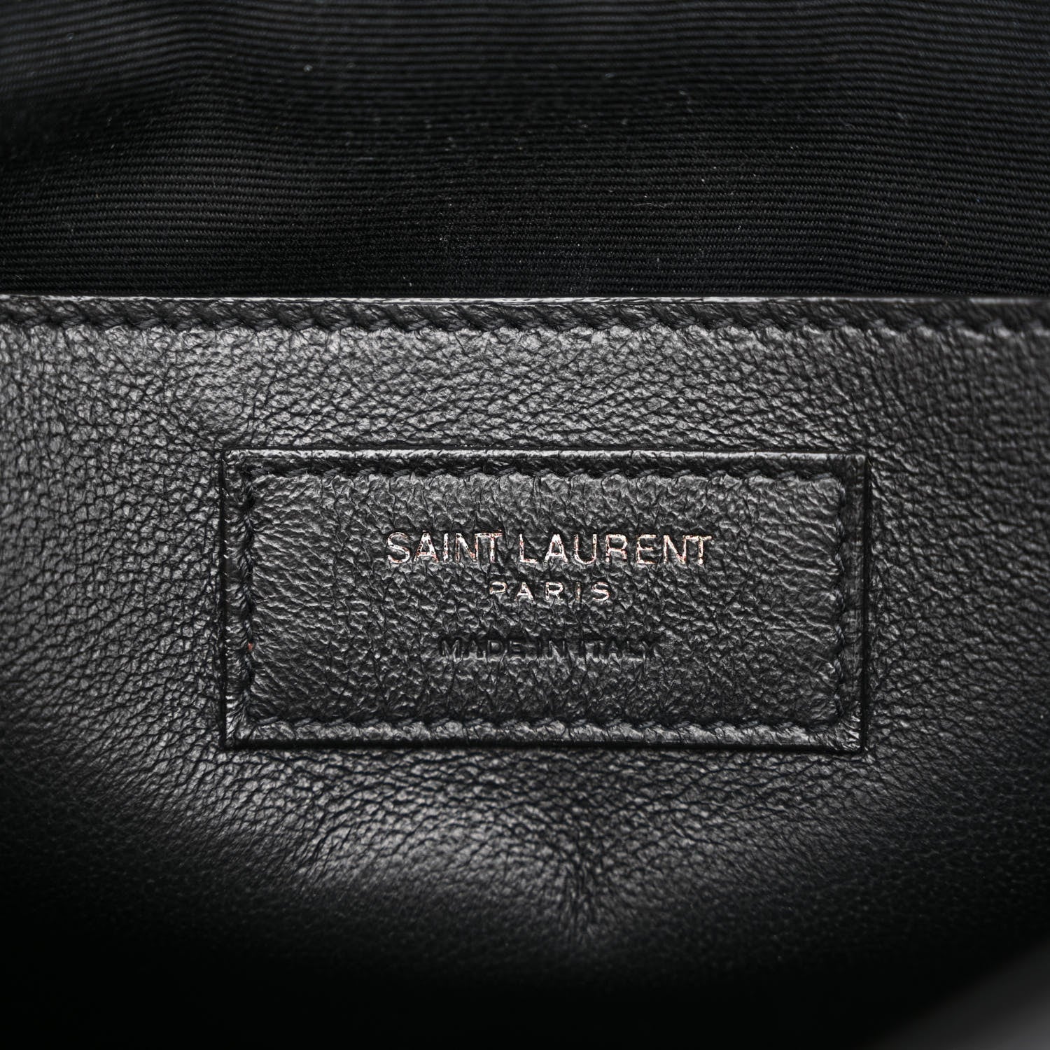 Saint Laurent Crinkled Lambskin Matelasse Monogram Baby Niki Chain Satchel Black 5 of 9