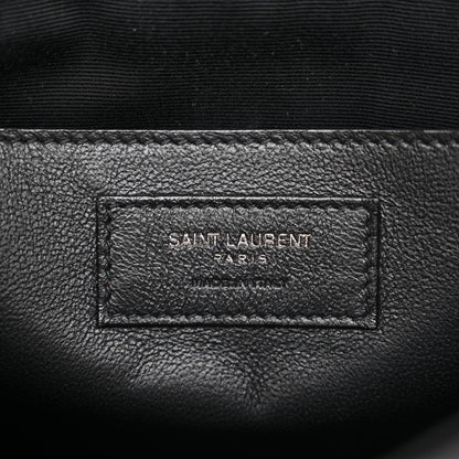 Saint Laurent Crinkled Lambskin Matelasse Monogram Baby Niki Chain Satchel Black 5 of 9