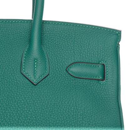 Hermes Togo Birkin 30 Malachite 23 of 28