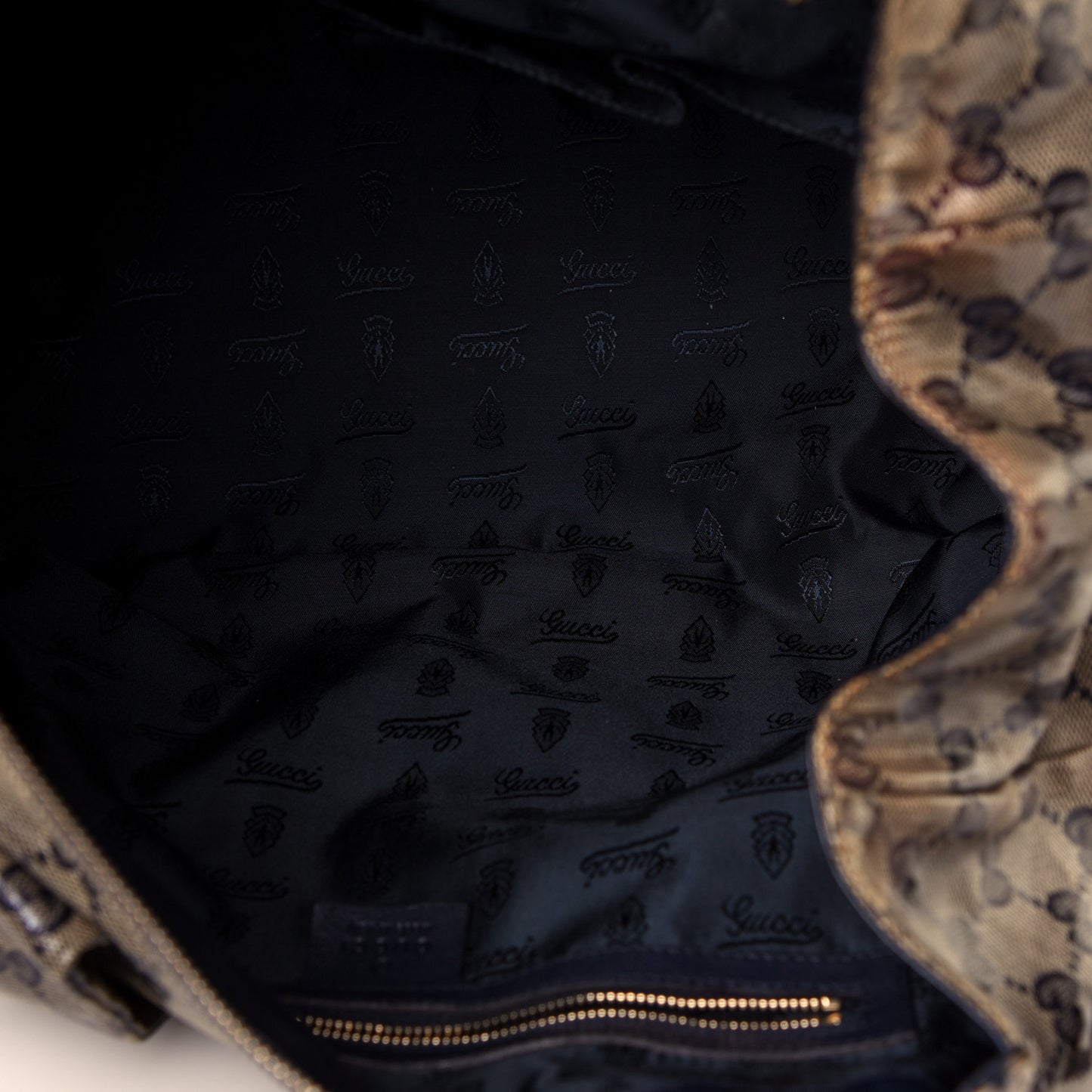 Crystal Monogram Hysteria Tote Navy Blue