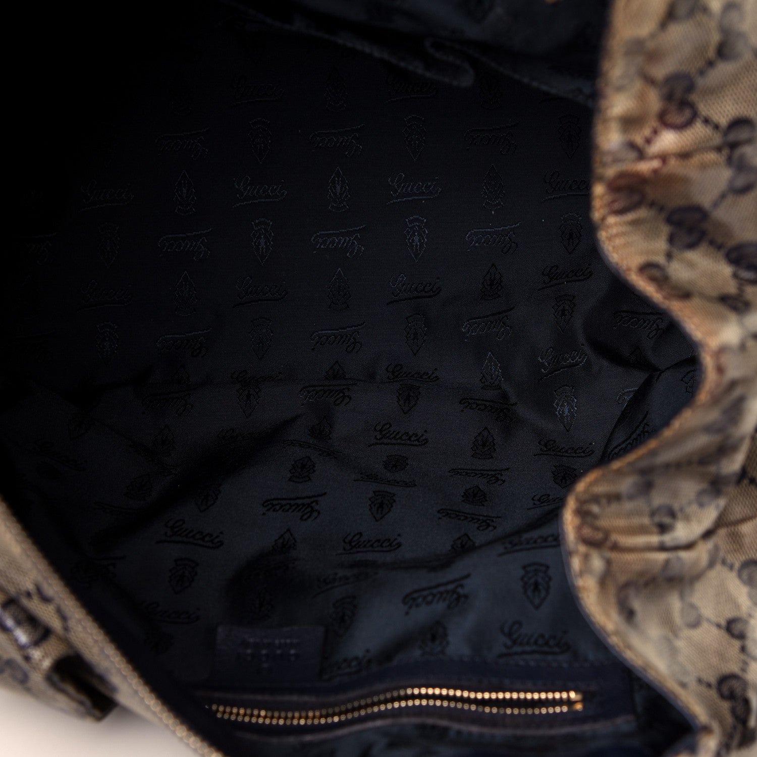Gucci Crystal Monogram Hysteria Tote Navy Blue 5 of 10