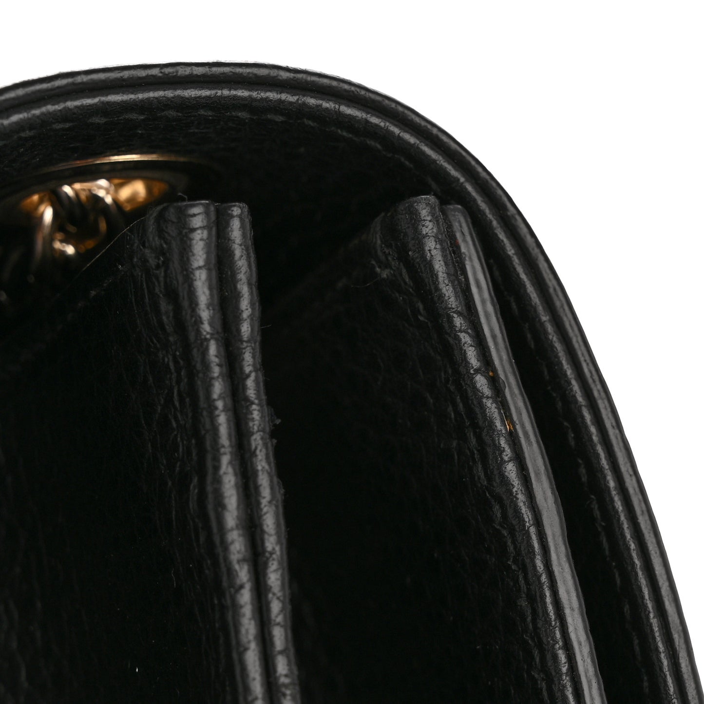 Dollar Calfskin Interlocking G Shoulder Bag Black