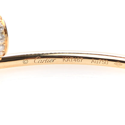 Cartier 18K Yellow Gold Diamond Juste Un Clou Hoop Earrings 4 of 6