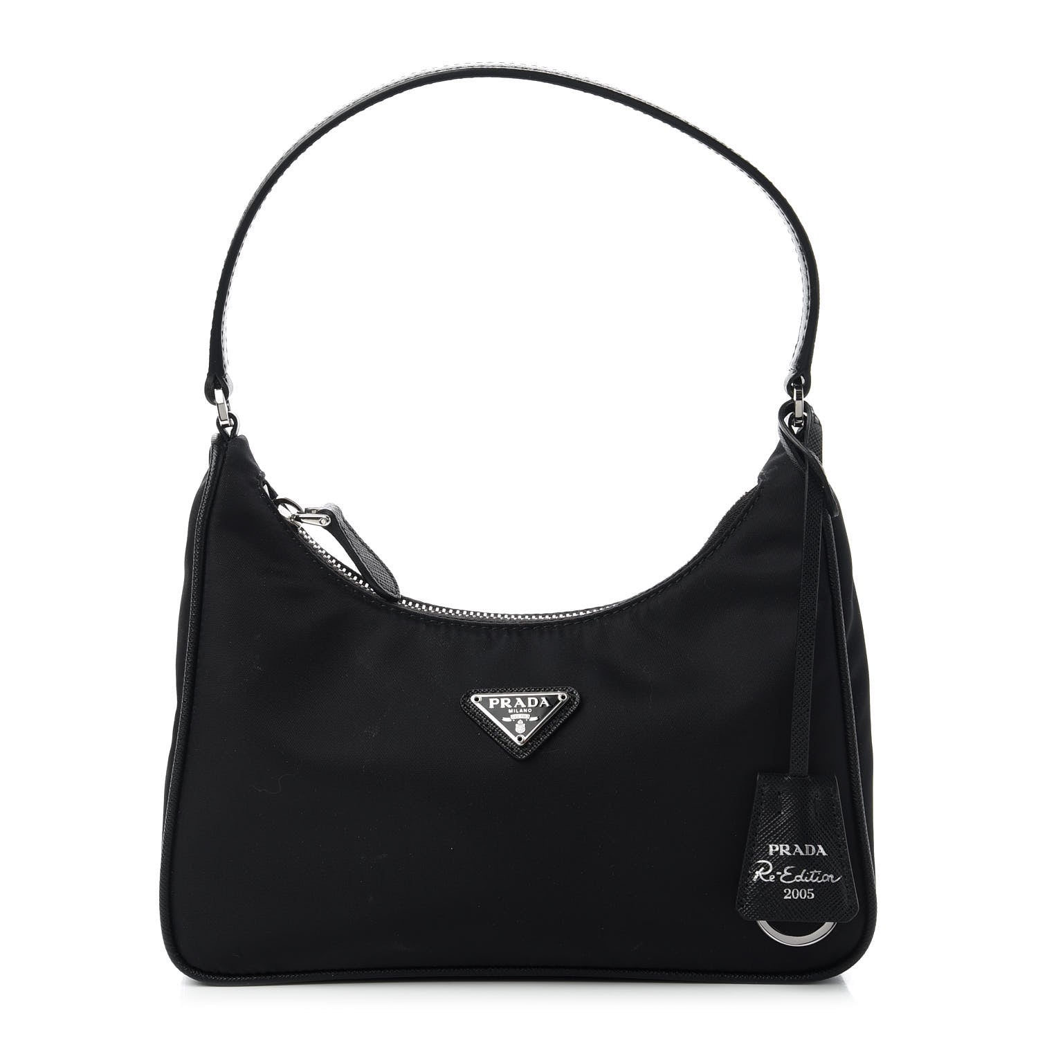 Prada Tessuto Nylon Saffiano Mini Re-Edition 2005 Bag Black 1 of 11