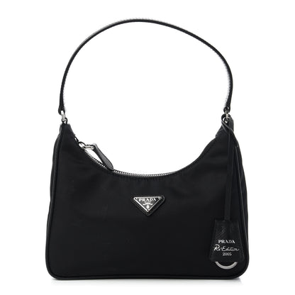 Prada Tessuto Nylon Saffiano Mini Re-Edition 2005 Bag Black 1 of 11