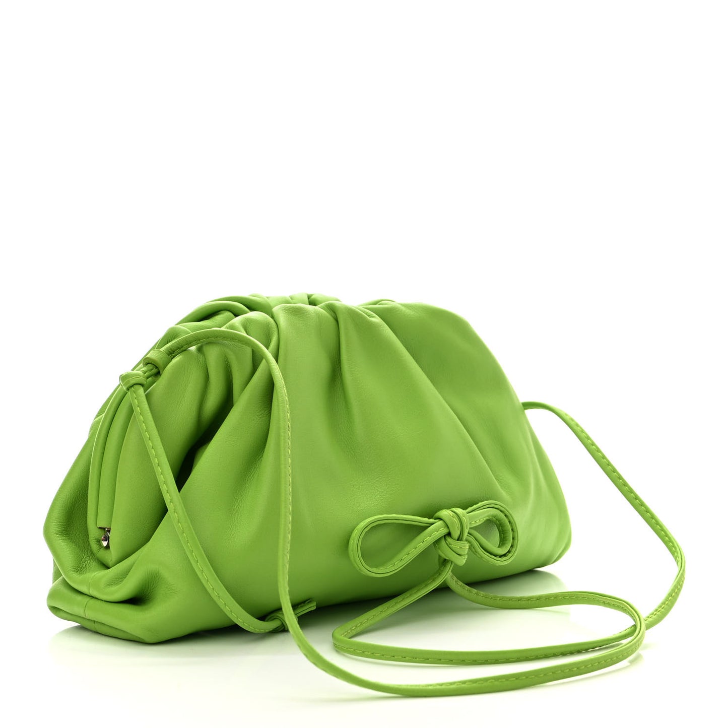 Butter Calfskin The Mini Pouch Acid Green