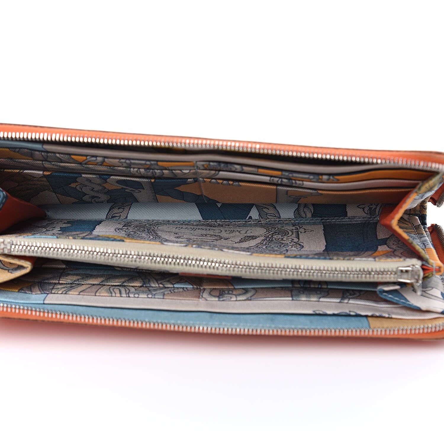 Hermes Epsom Silk'in Wallet Feu 5 of 14
