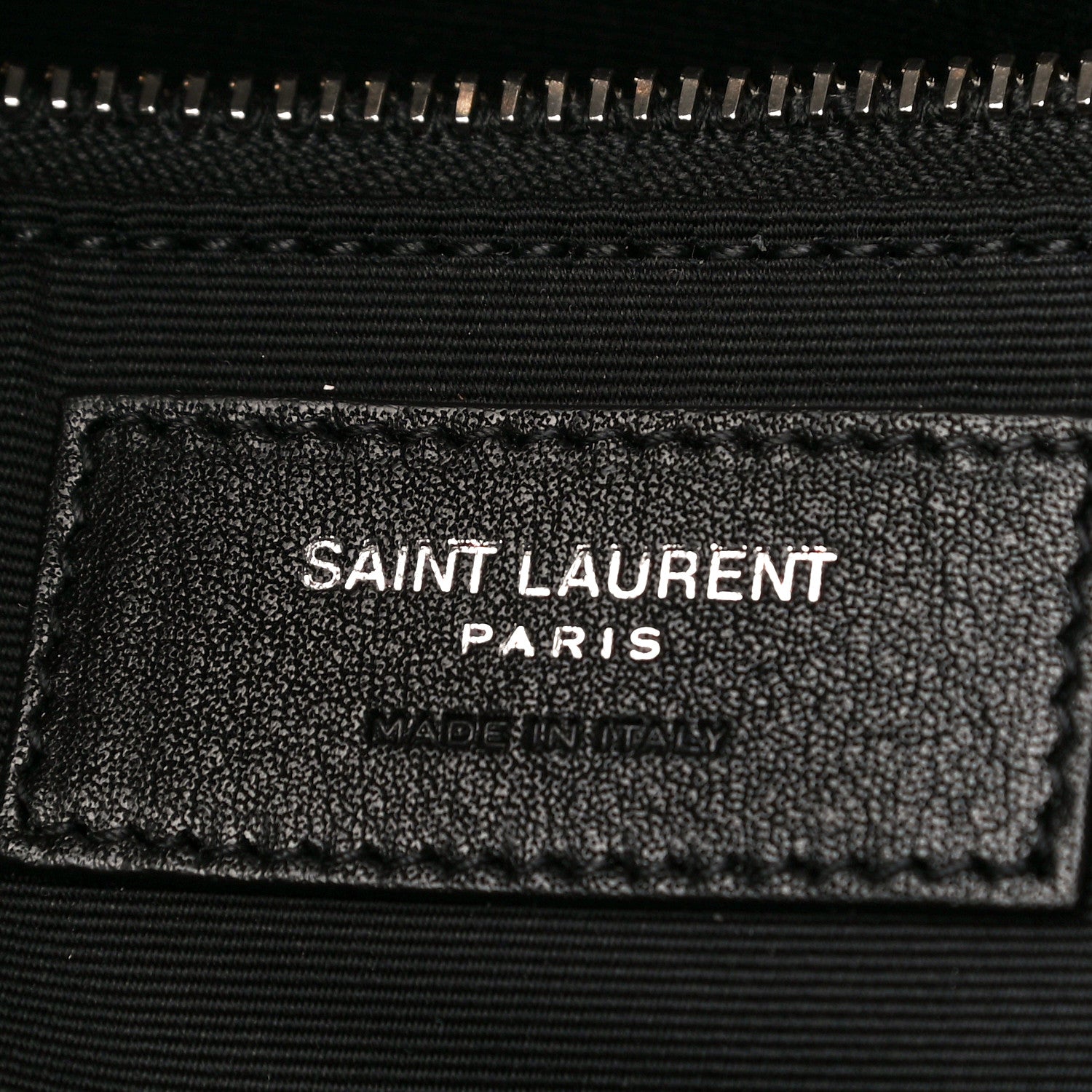Saint Laurent Raffia Linen Calfskin Rive Gauche Tote Naturale Black 5 of 8