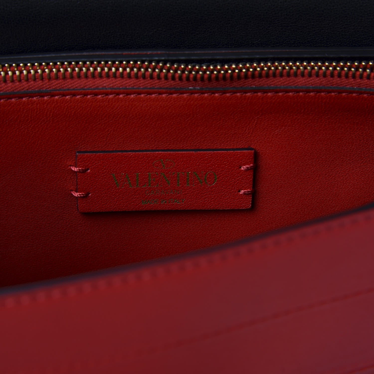 Valentino Garavani Calfskin Medium VRing Shoulder Bag Rouge Pur 7 of 8