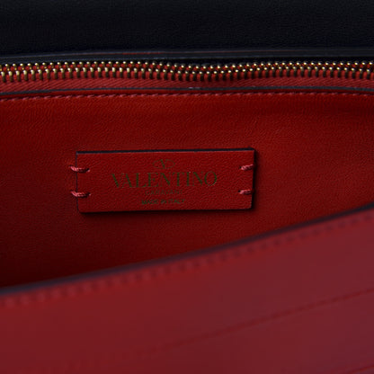 Valentino Garavani Calfskin Medium VRing Shoulder Bag Rouge Pur 7 of 8