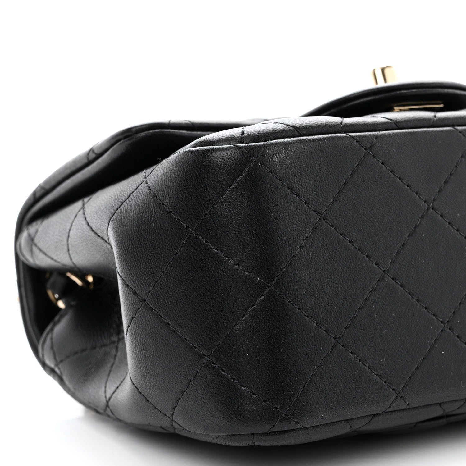 Chanel Lambskin Quilted Mini Square Flap Black 9 of 10