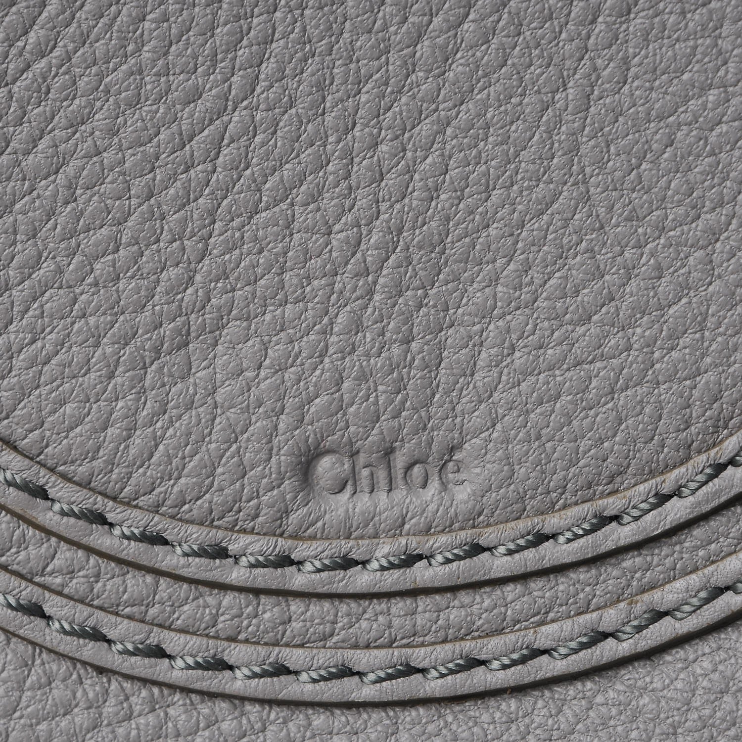 Chloe Calfskin Mini Marcie Round Crossbody Bag Cashmere Grey 6 of 9