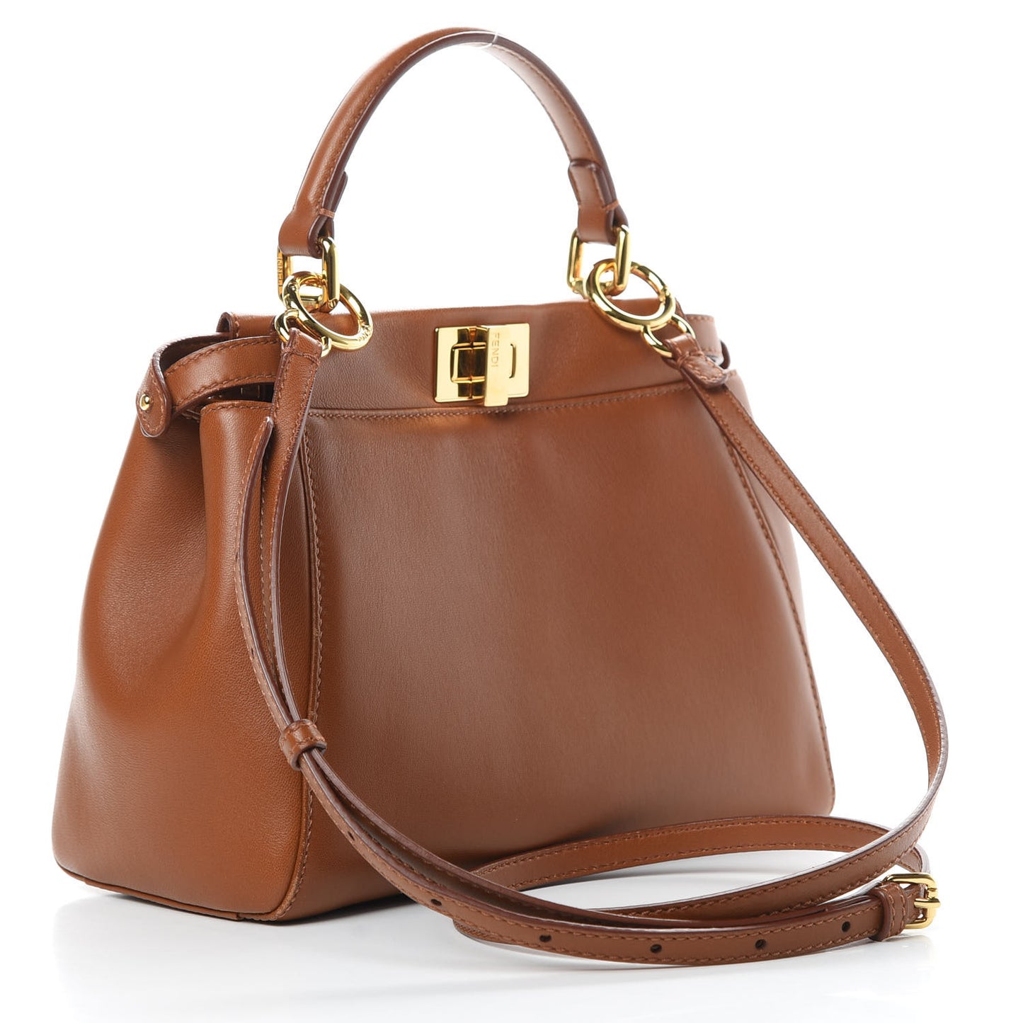 Nappa Mini Peekaboo Iconic Satchel Corteccia
