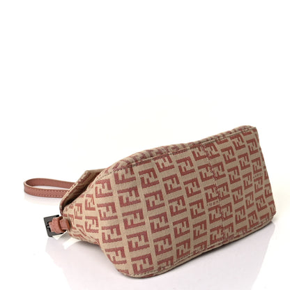 Fendi Zucchino Vitello Mini Mama Baguette Beige Bruciato Bois de Rose 3 of 6