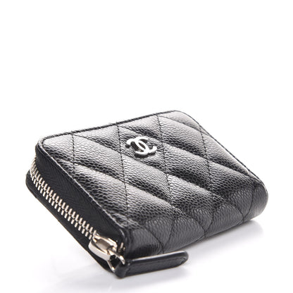 Chanel Caviar Quilted Zip Coin Purse Black 4 of 8