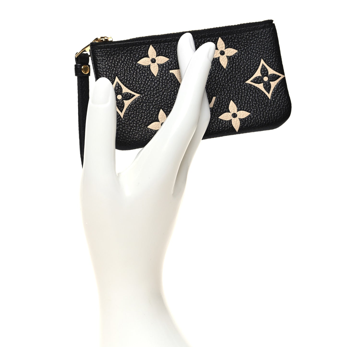 Empreinte Monogram Giant Key Pouch Black Beige