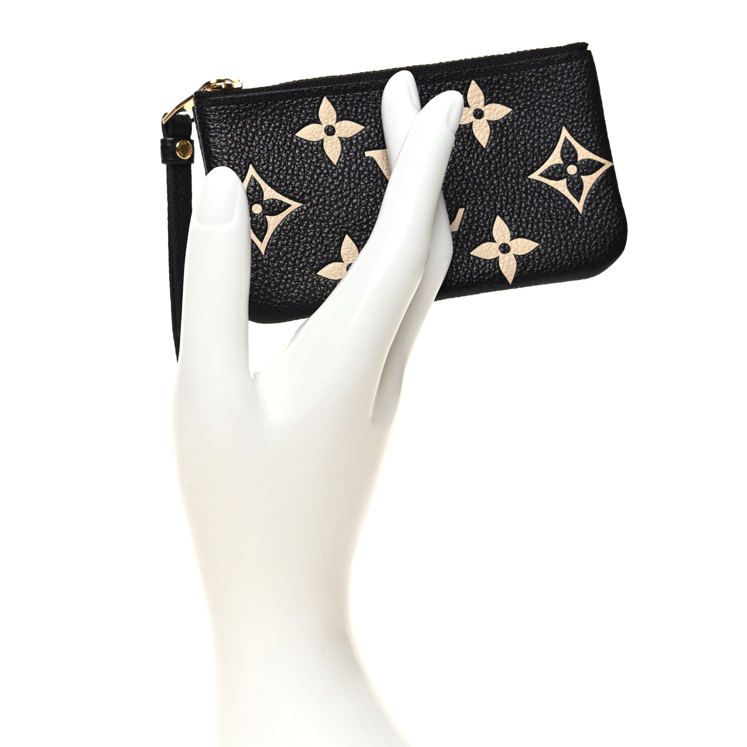 Louis Vuitton Empreinte Monogram Giant Key Pouch Black Beige 2 of 7