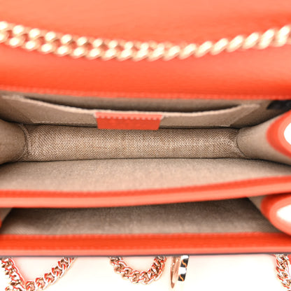 Gucci Dollar Calfskin Small Interlocking G Shoulder Bag Sun Orange 5 of 9