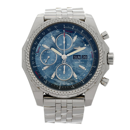 Breitling Stainless Steel Blue Mother of Pearl 45mm Bentley GT Special Automatic Watch A13362 1 of 4