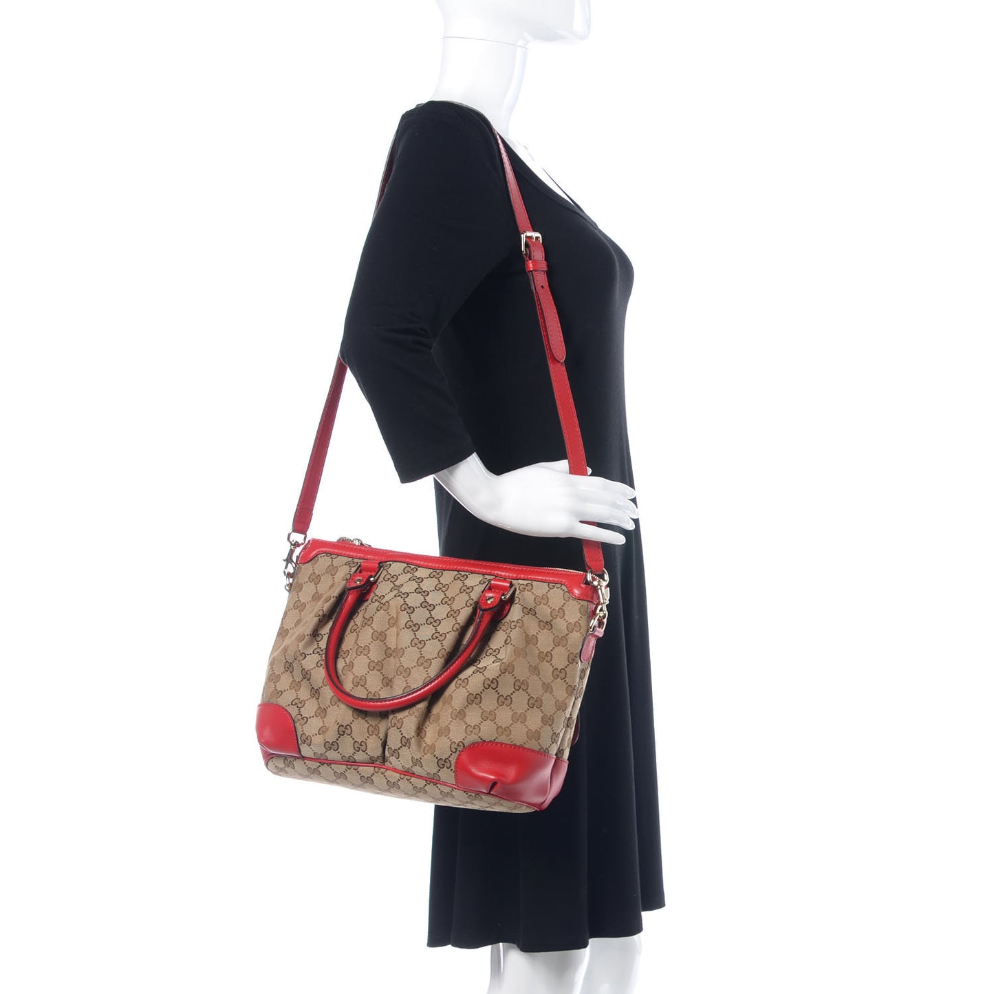 Monogram Medium Sukey Top Handle Red