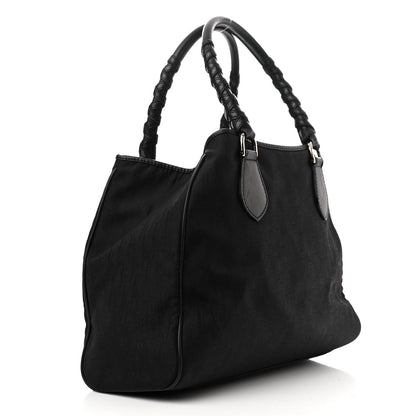 Christian Dior CHRISTIAN DIOR Nylon Monogram Medium Lovely Tote Black 2 of 16