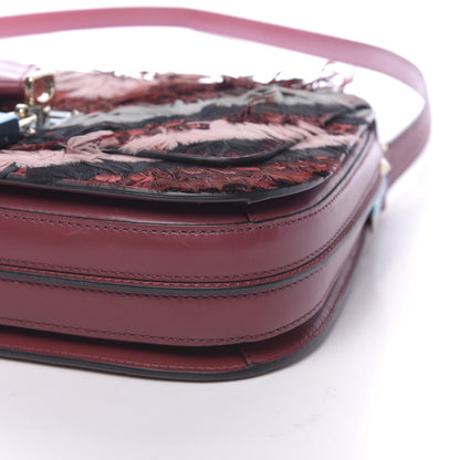 Valentino Garavani Calfskin Piper Feather Joylock Flap Messenger Bag Red 9 of 9