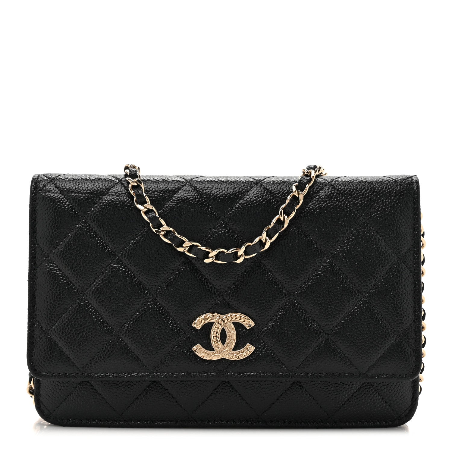 Chanel Caviar Quilted Multi Chain Wallet On Chain WOC Black 1 of 12