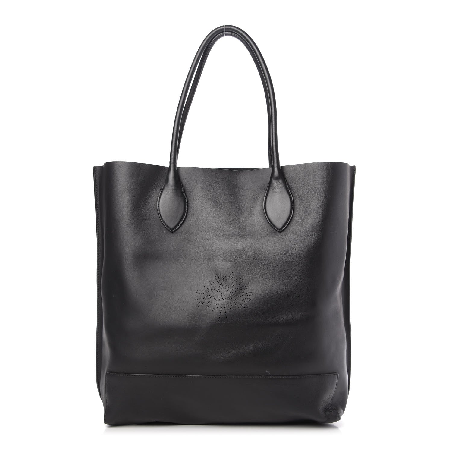 Mulberry Nappa Perforated Blossom Tote Black 1 of 10