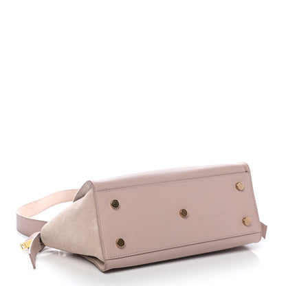 Saint Laurent Calfskin Suede Baby Monogram Downtown Cabas Light Pink 4 of 13