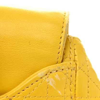 Christian Dior Lambskin Cannage Embroidered Stardust Backpack Yellow 11 of 17