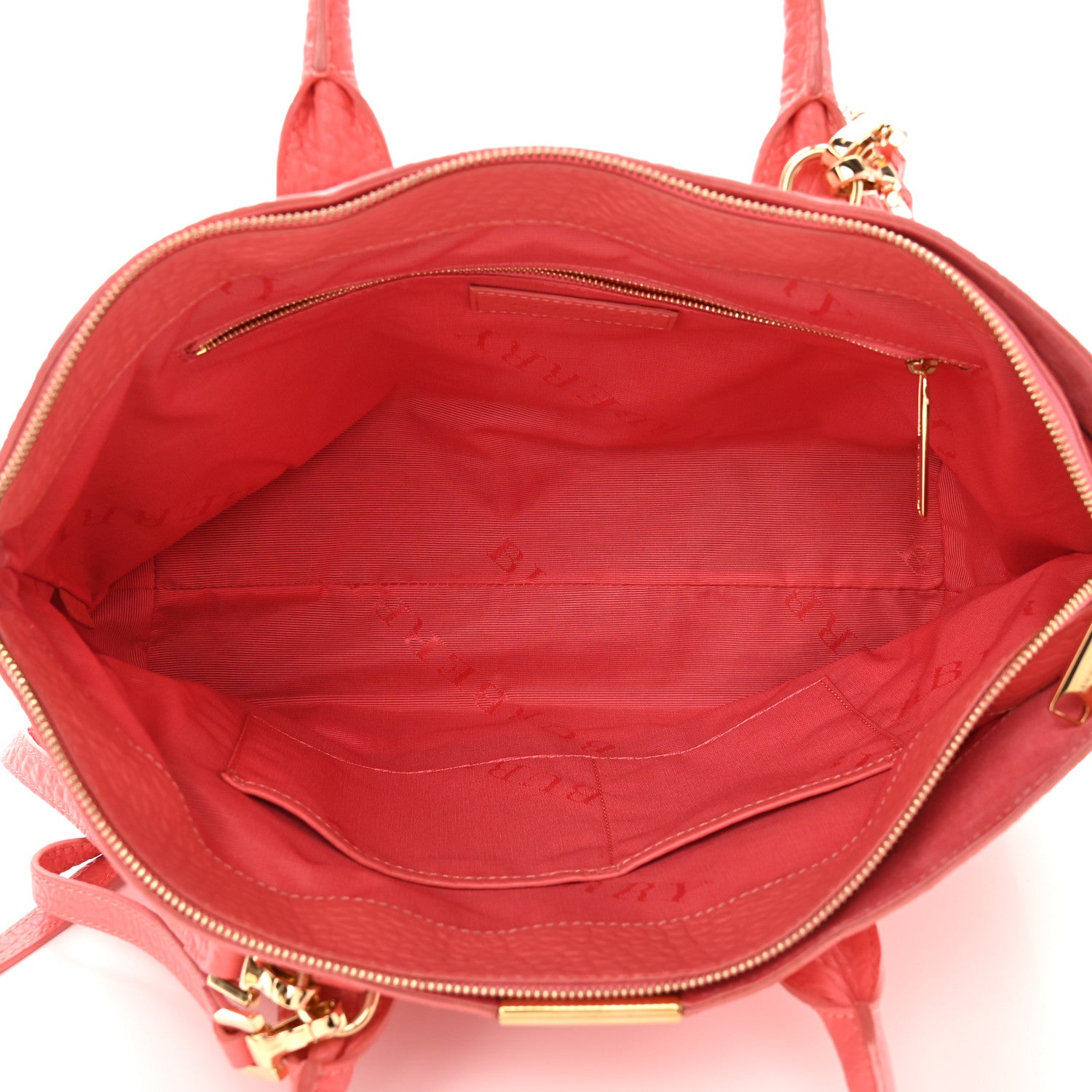 Burberry Heritage Grain Check Embossed Medium Dewsbury Tote Peony Rose 4 of 11