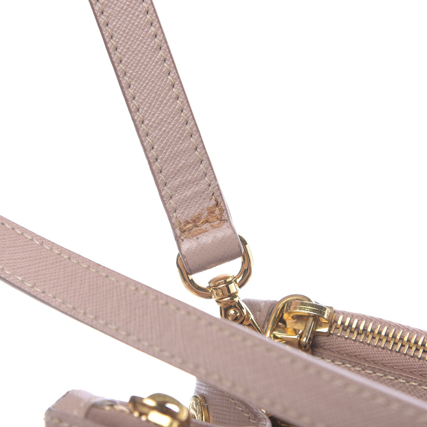 Saffiano Medium Galleria Double Zip Tote Cammeo