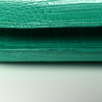 Nancy Gonzalez Crocodile Kisslock Clutch Green 14 of 14