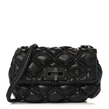 Valentino Garavani Nappa Small Spikeme Shoulder Bag Black 1 of 8