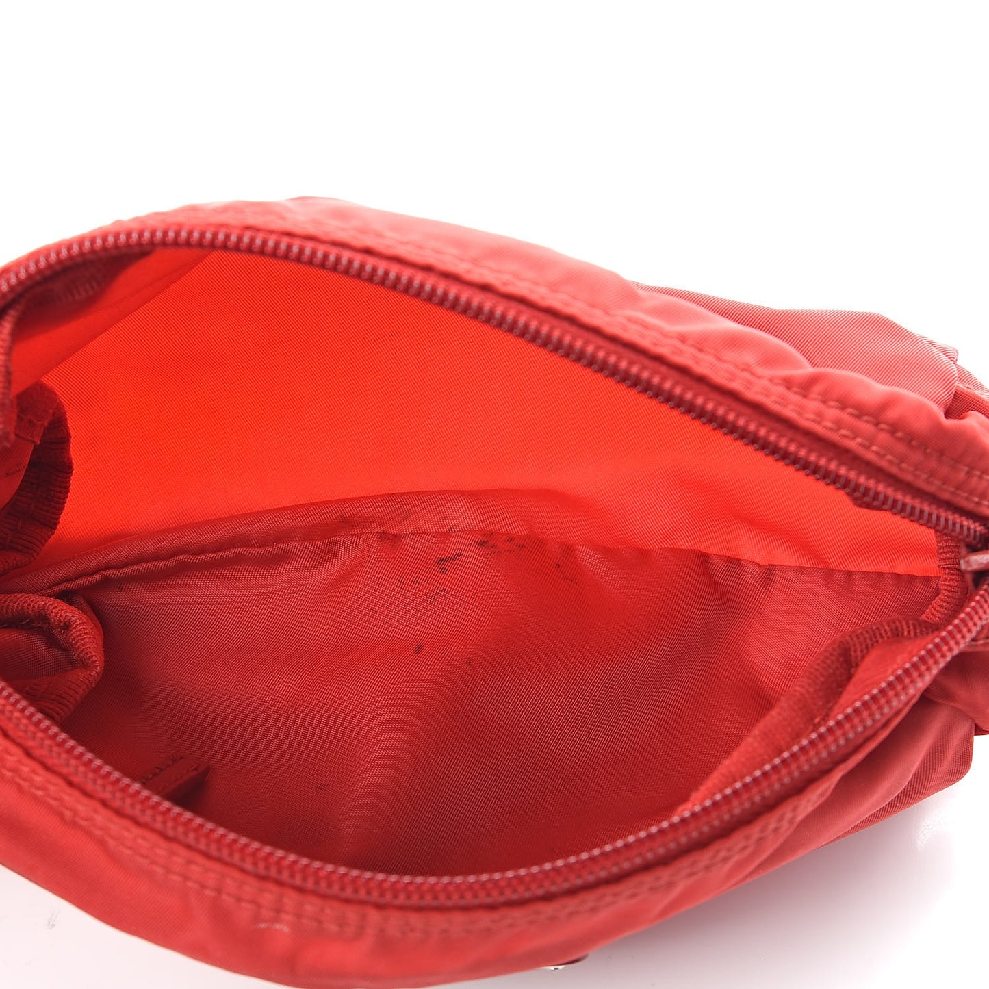 Nylon Vela Cosmetic Pouch Rosso