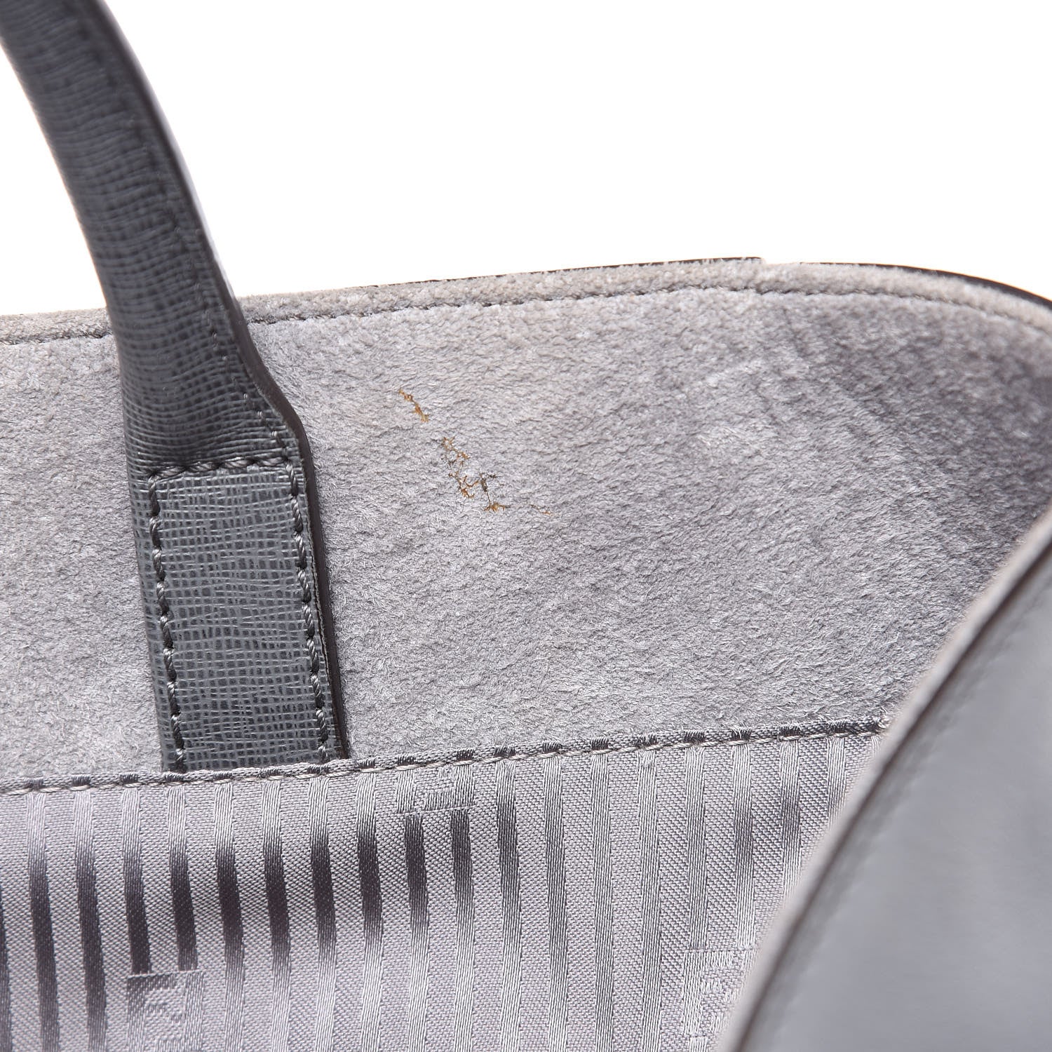 Fendi Vitello Elite Large 2Jours Tote Grigio Grigio Chiaro 11 of 15