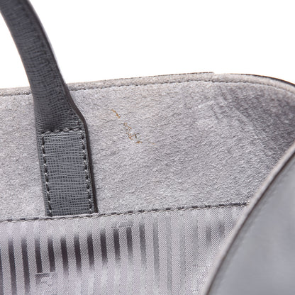 Fendi Vitello Elite Large 2Jours Tote Grigio Grigio Chiaro 11 of 15