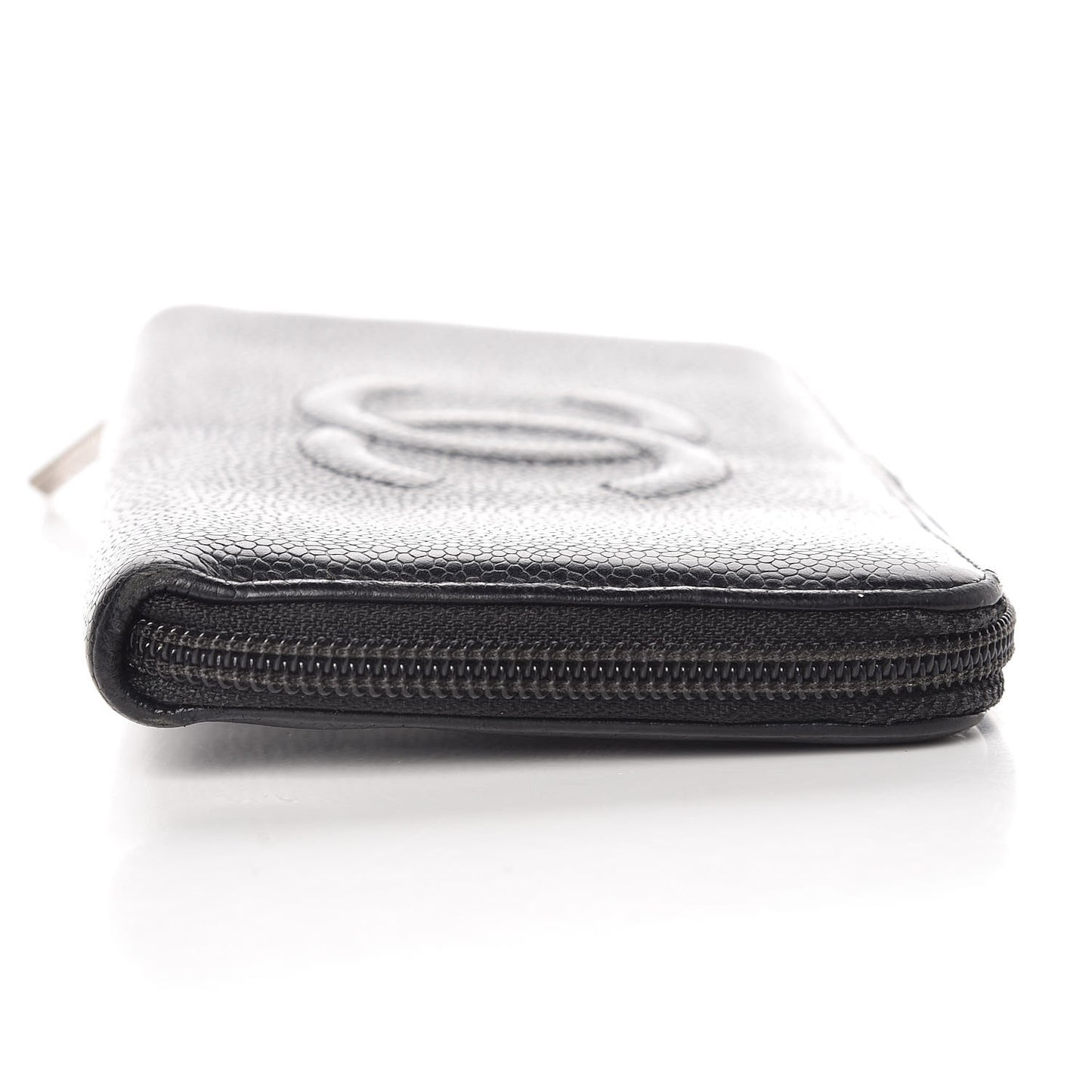 Caviar Timeless CC Zip Around Wallet Black