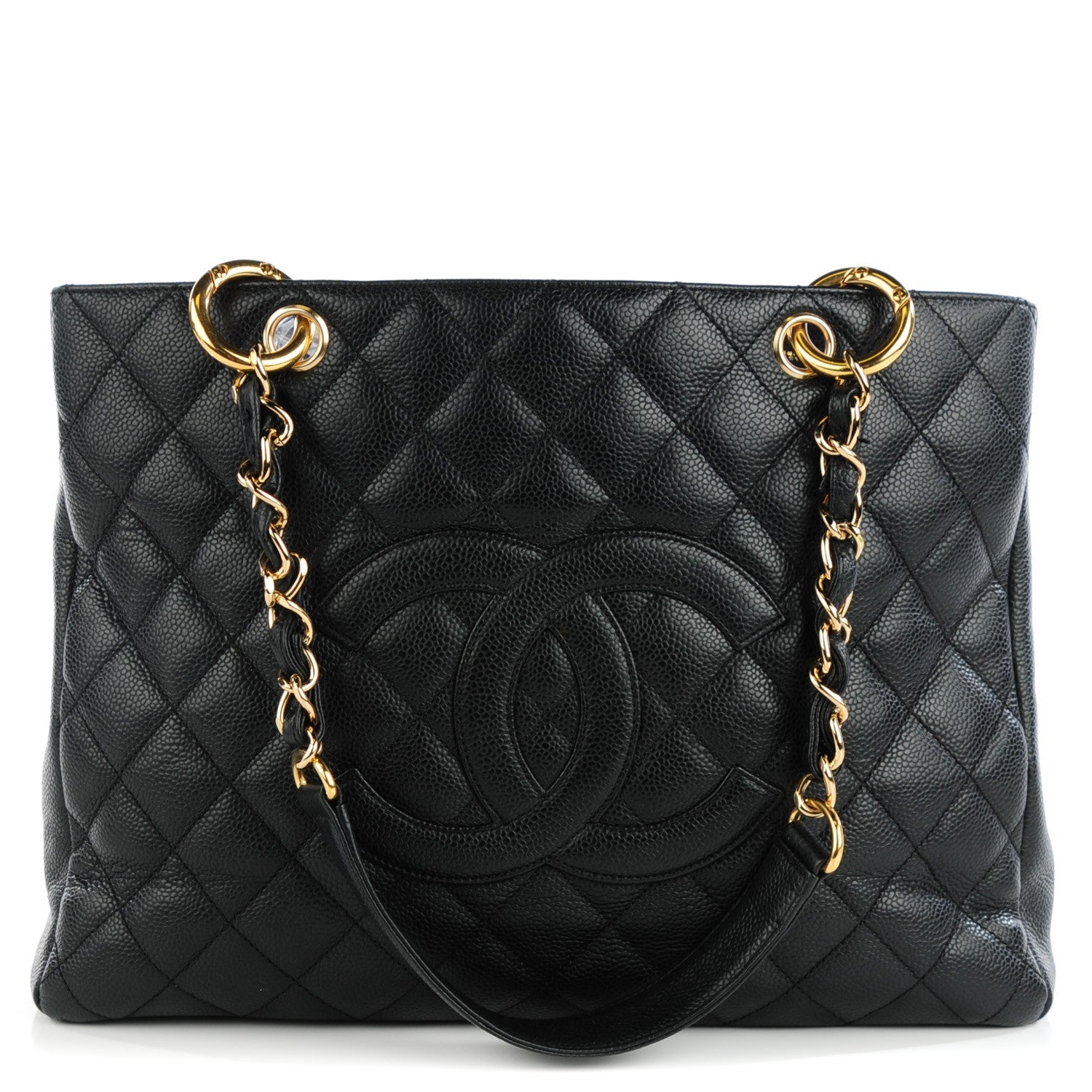 Chanel Caviar Quilted Grand Shopping Tote GST Black 1 of 7