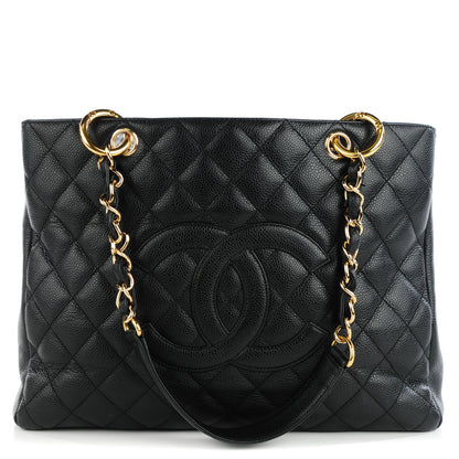 Chanel Caviar Quilted Grand Shopping Tote GST Black 1 of 7