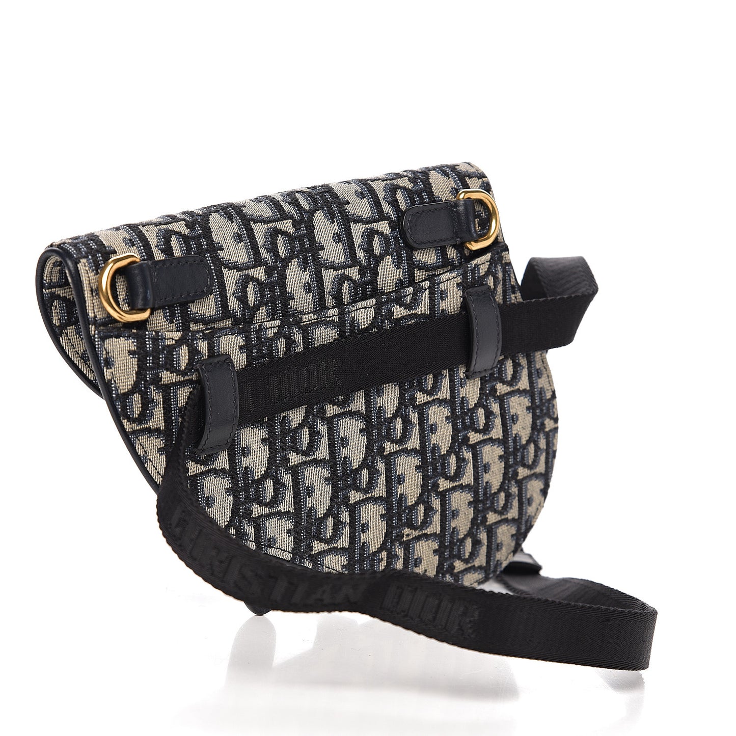 Oblique Saddle Belt Bag Blue