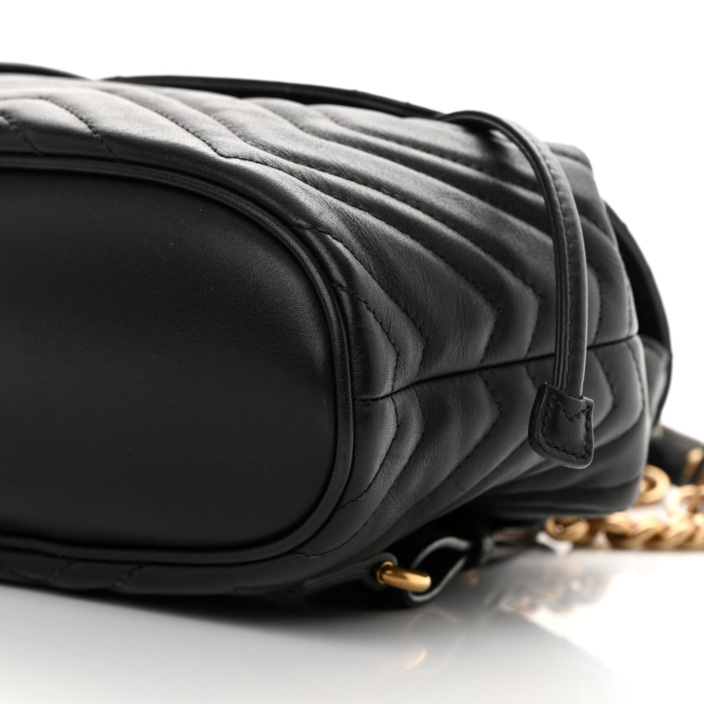 Calfskin Matelasse GG Marmont Flap Backpack Black