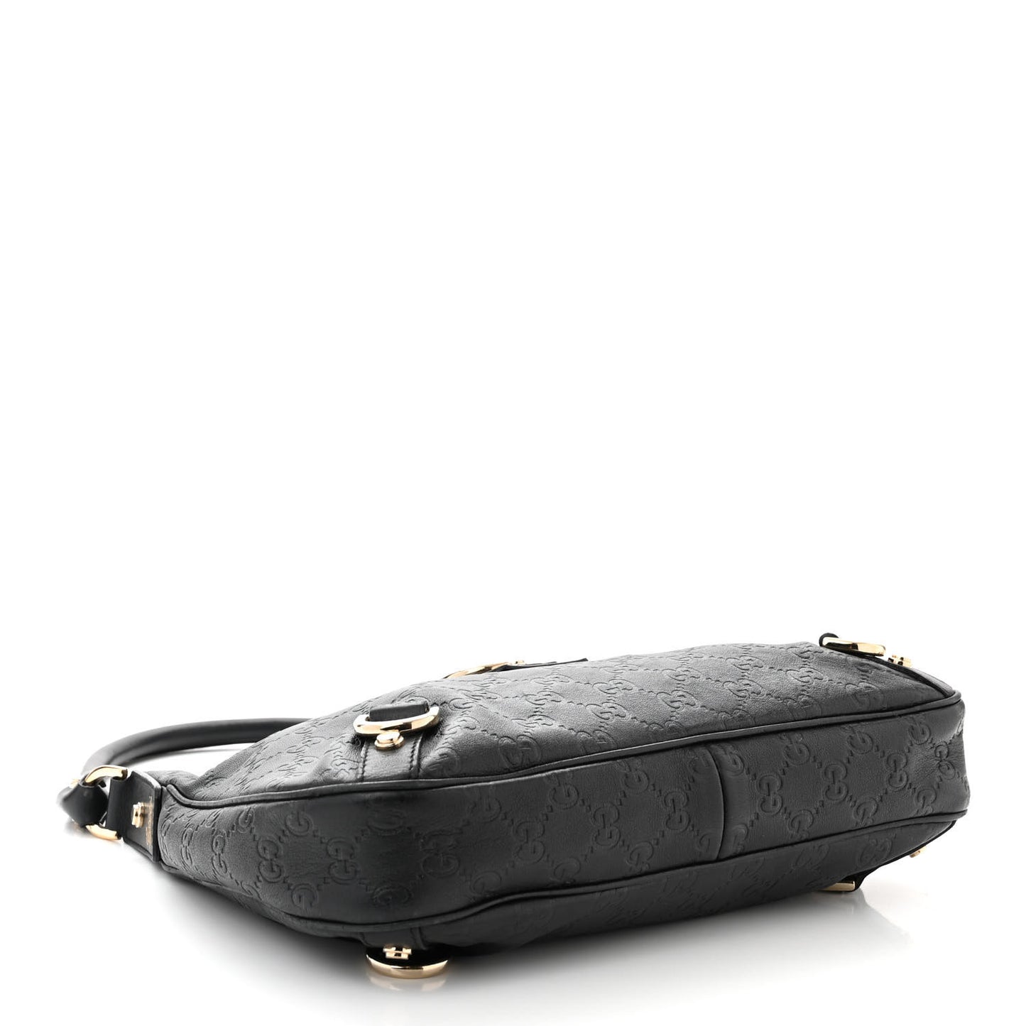 Guccissima Medium Abbey D Ring Hobo Black