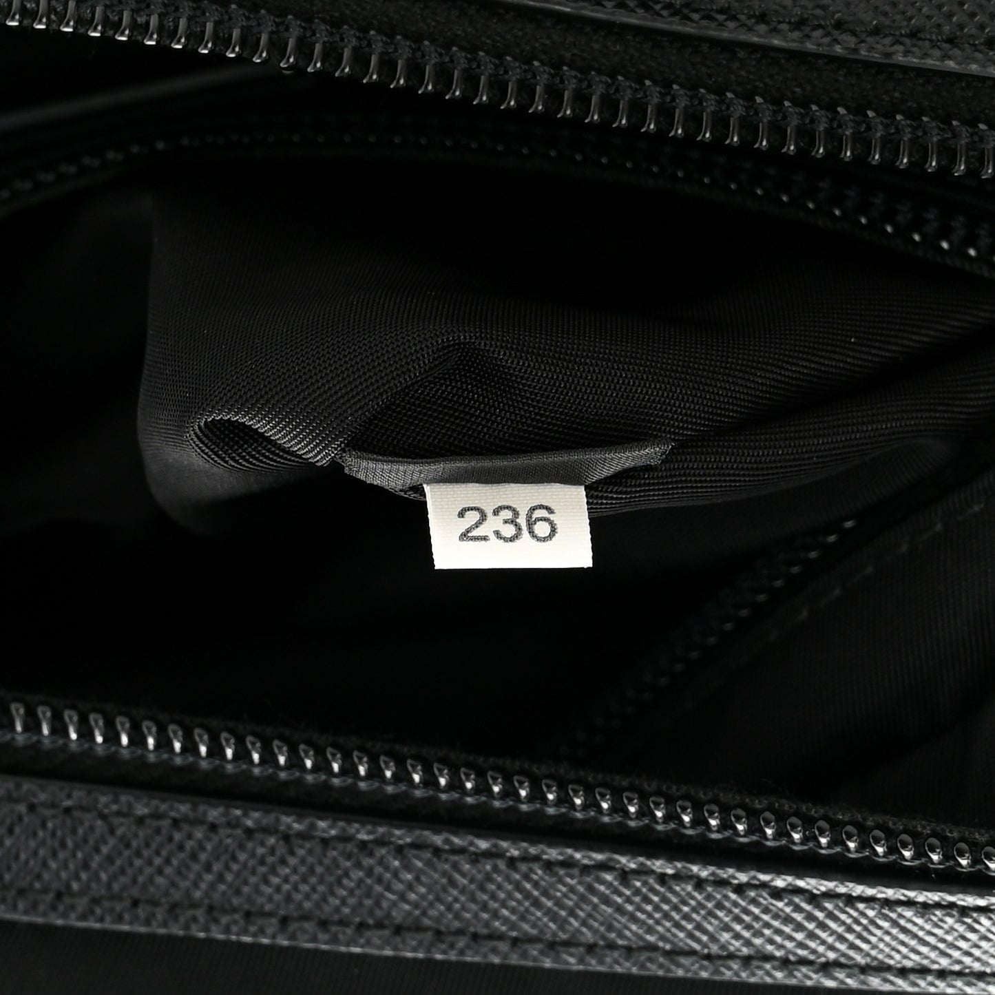 Re-Nylon Saffiano Travel Pouch Black