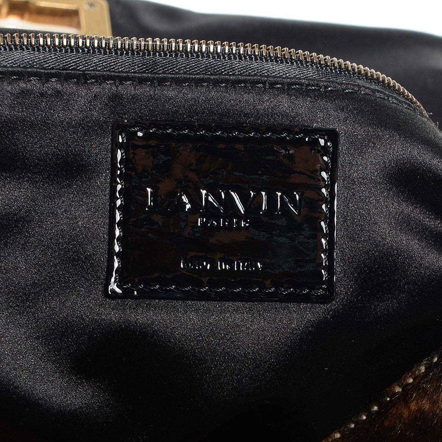 Lanvin Leopard Print Calf Hair Happy Shoulder Bag 6 of 10